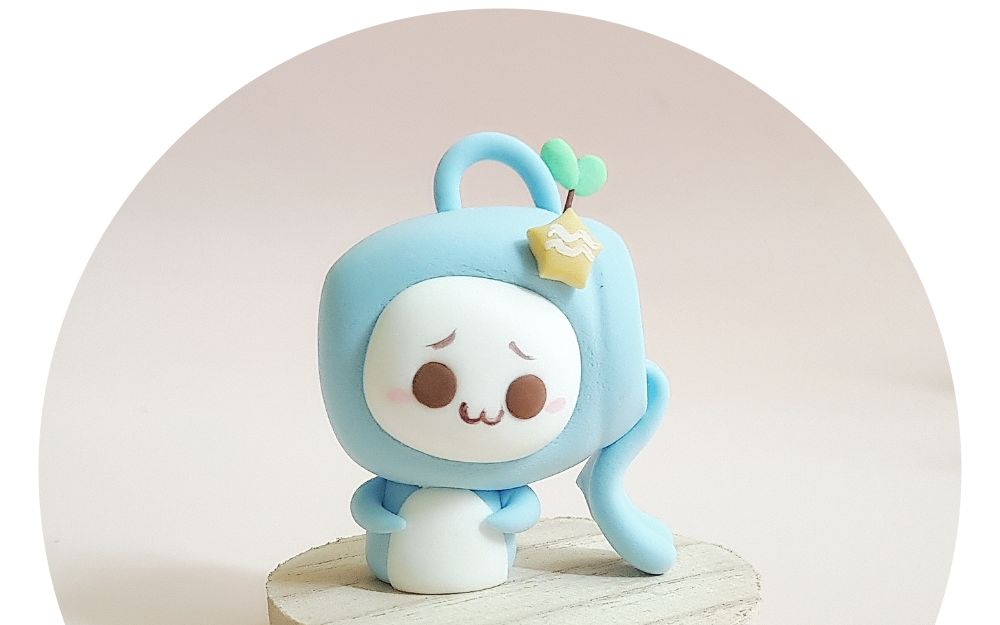 长草颜团粘土制作教程-水瓶座_哔哩哔哩 (゜-゜)つロ 干杯~-bilibili