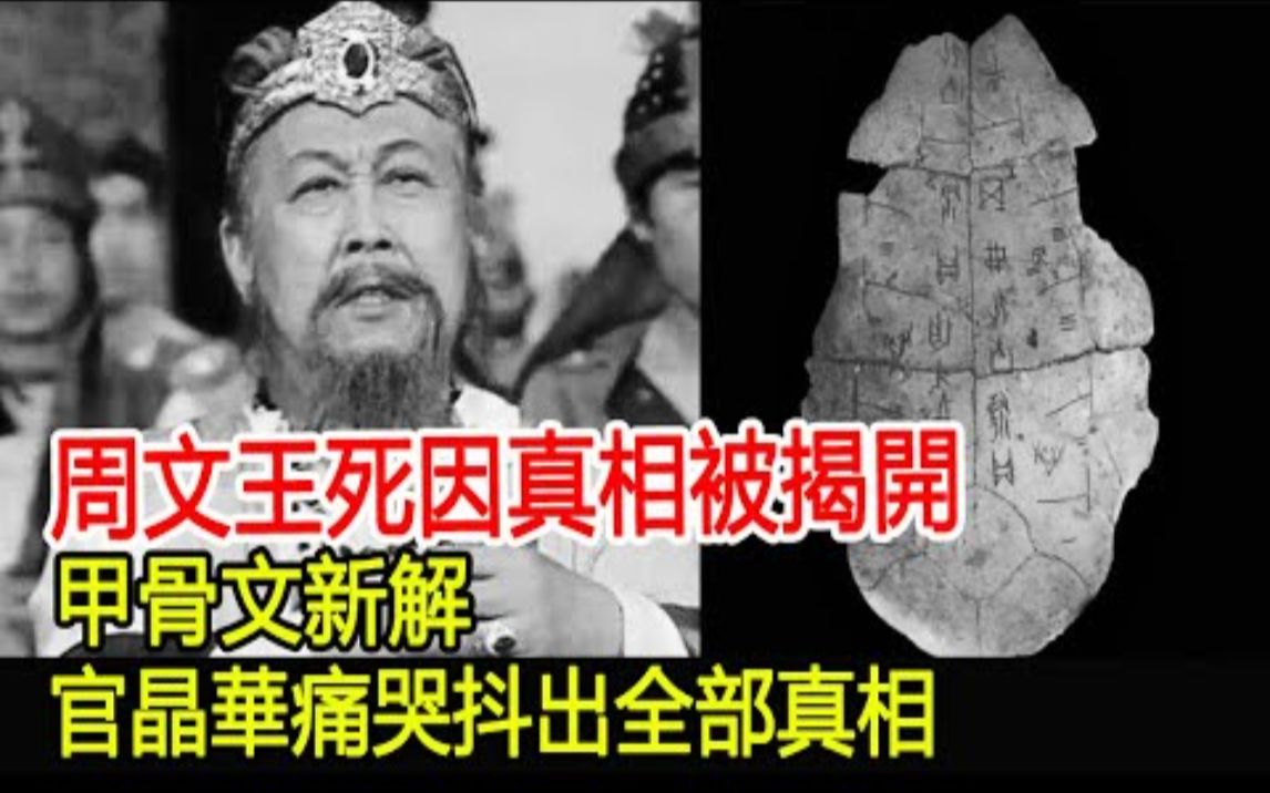 周文王死因真相被揭开!甲骨文新解,颠覆了传统认知!哔哩哔哩bilibili