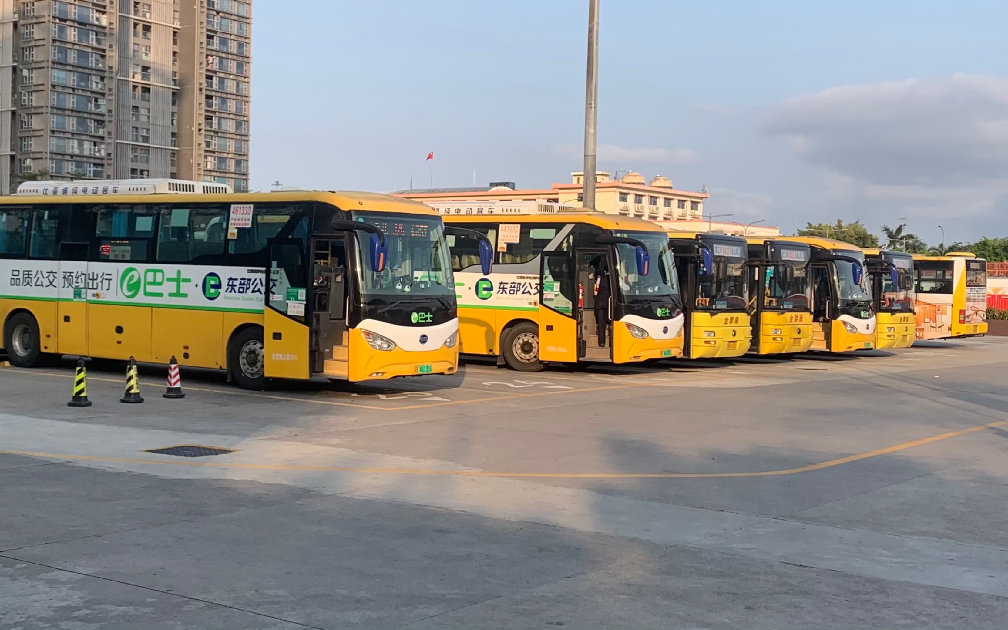 [报站系列06]深圳东部公交326路皇岗口岸出站