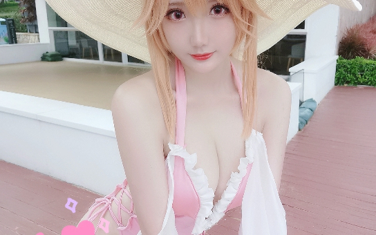 瓜希酱cosplay碧蓝航线黎塞留泳装哔哩哔哩bilibili