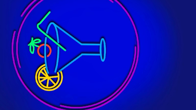 跟着画久久老师画的霓虹灯