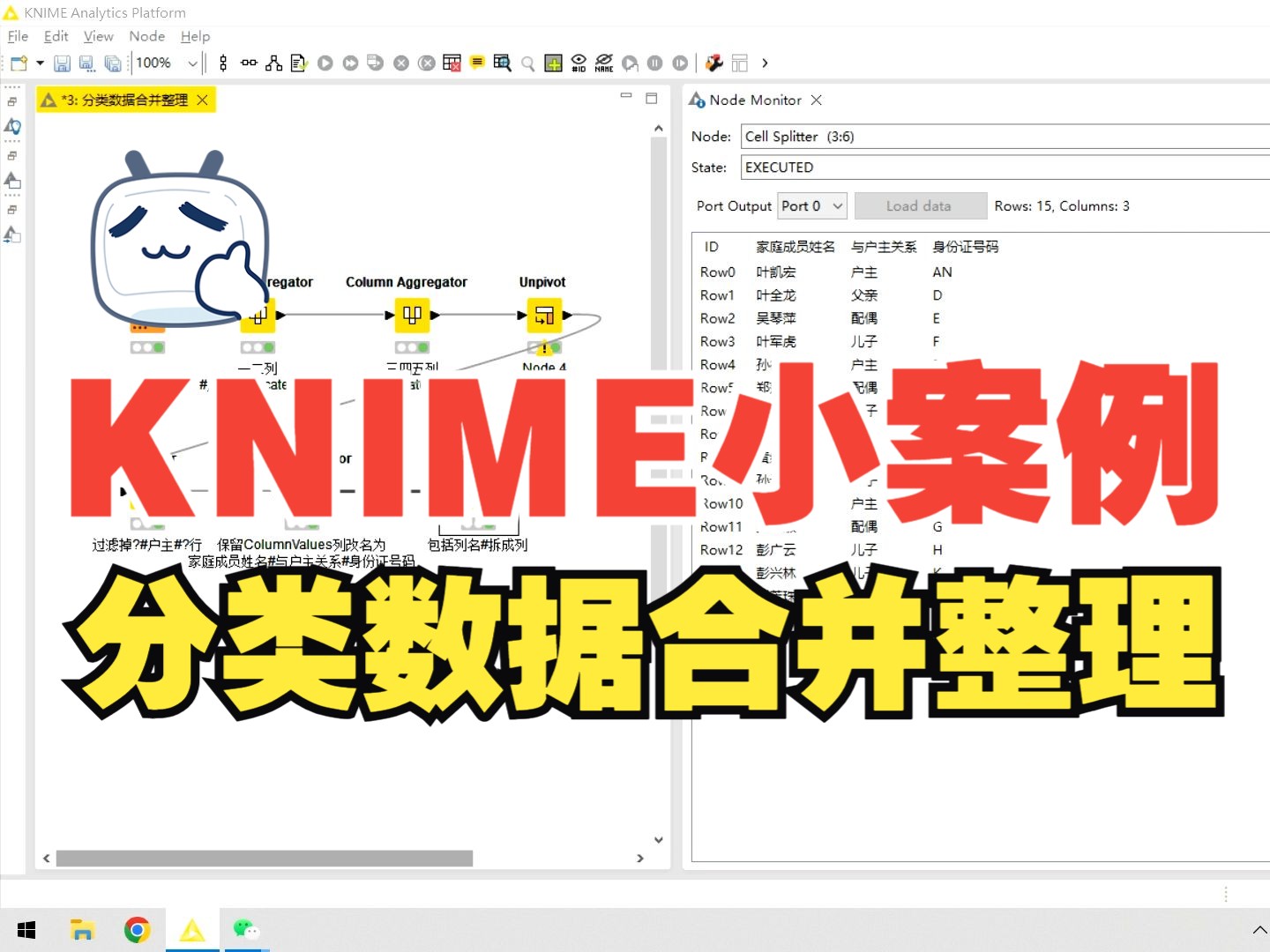 KNIME小案例0084分类数据合并整理哔哩哔哩bilibili