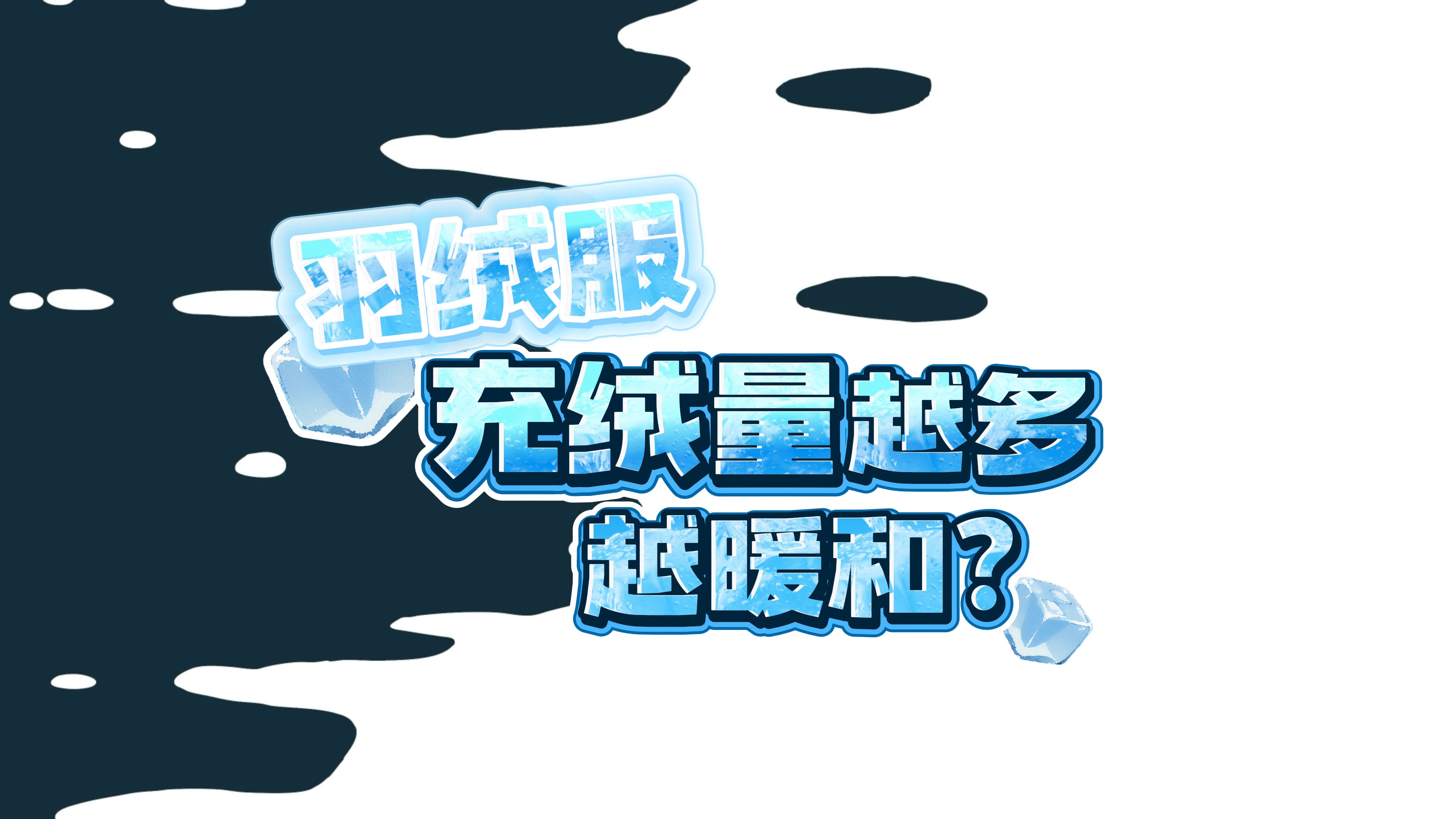 羽绒服的充绒量越多越暖和?哔哩哔哩bilibili