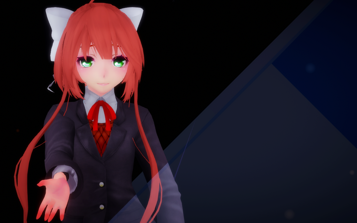 【ddlc×mmd】alive【monika(片尾小福利)