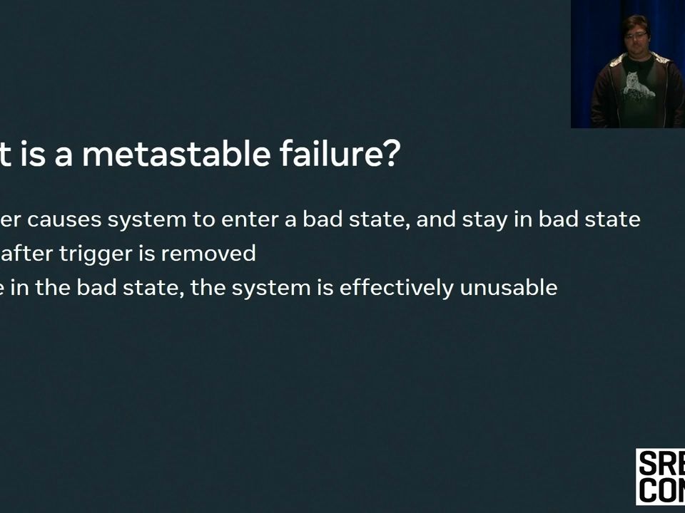 srecon23 americas - were still down:a metastable failure tale