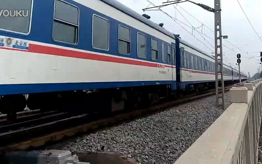 2014-09-16 京广线 北京西 - 乌鲁木齐南 t69次(最后一班25k)高速通过