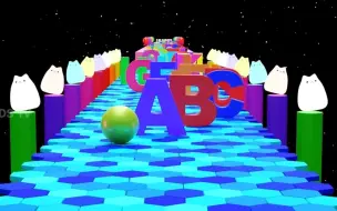 Скачать видео: 彩色保龄球 ABC 字母儿歌