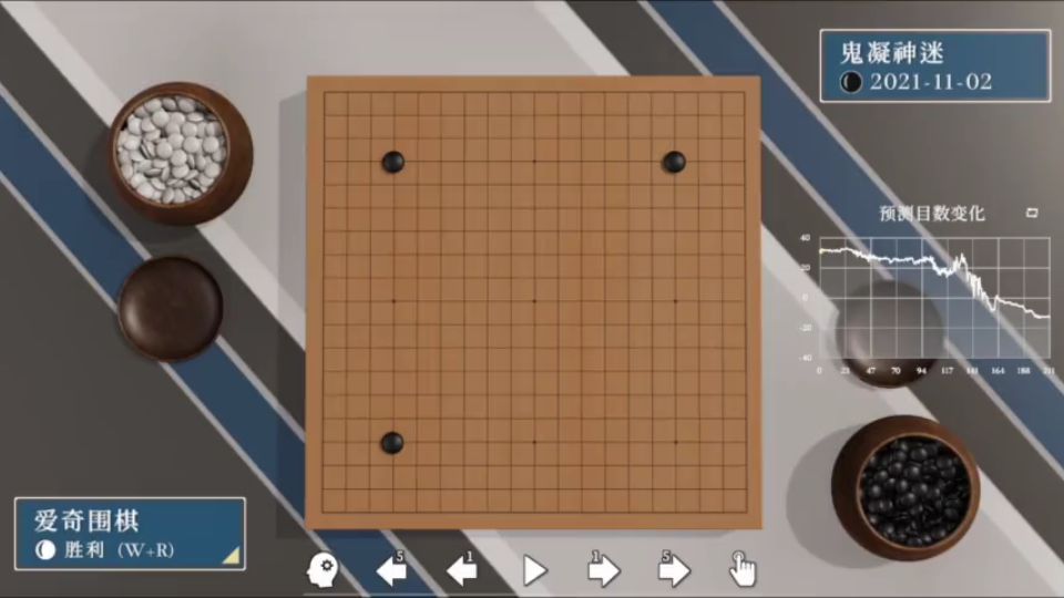 爱奇围棋AI让子对战职业棋手第195集哔哩哔哩bilibili