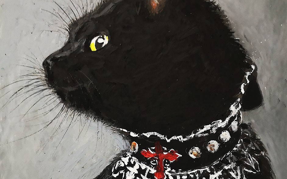 【油画棒】黑猫的毛发和细节刻画_哔哩哔哩 (゜-゜)つロ 干杯~-bili