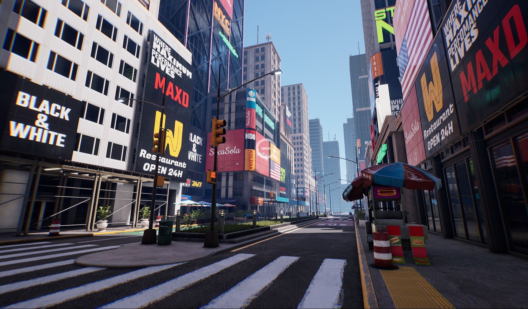 使用虚幻5制作的纽约市城市场景-new york city