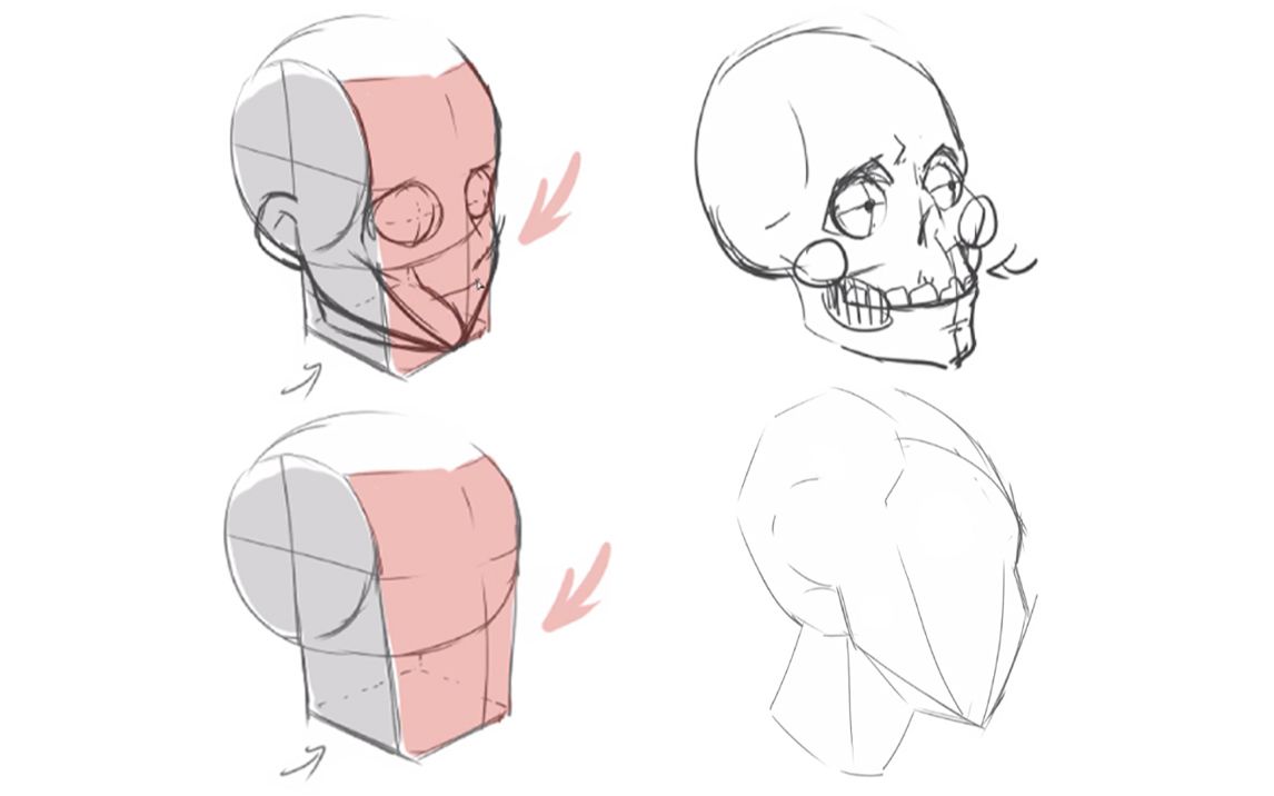 【教程】教你简单快速理解并画出一个人体头部