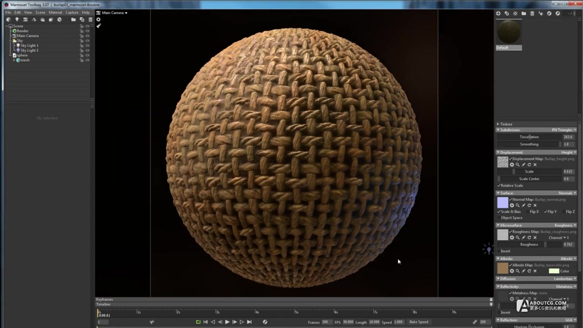 Substance Designer粗麻布材质制作教学哔哩哔哩bilibili