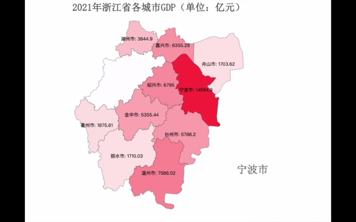 增量近9000亿!2021年浙江省各城市GDP排名哔哩哔哩bilibili