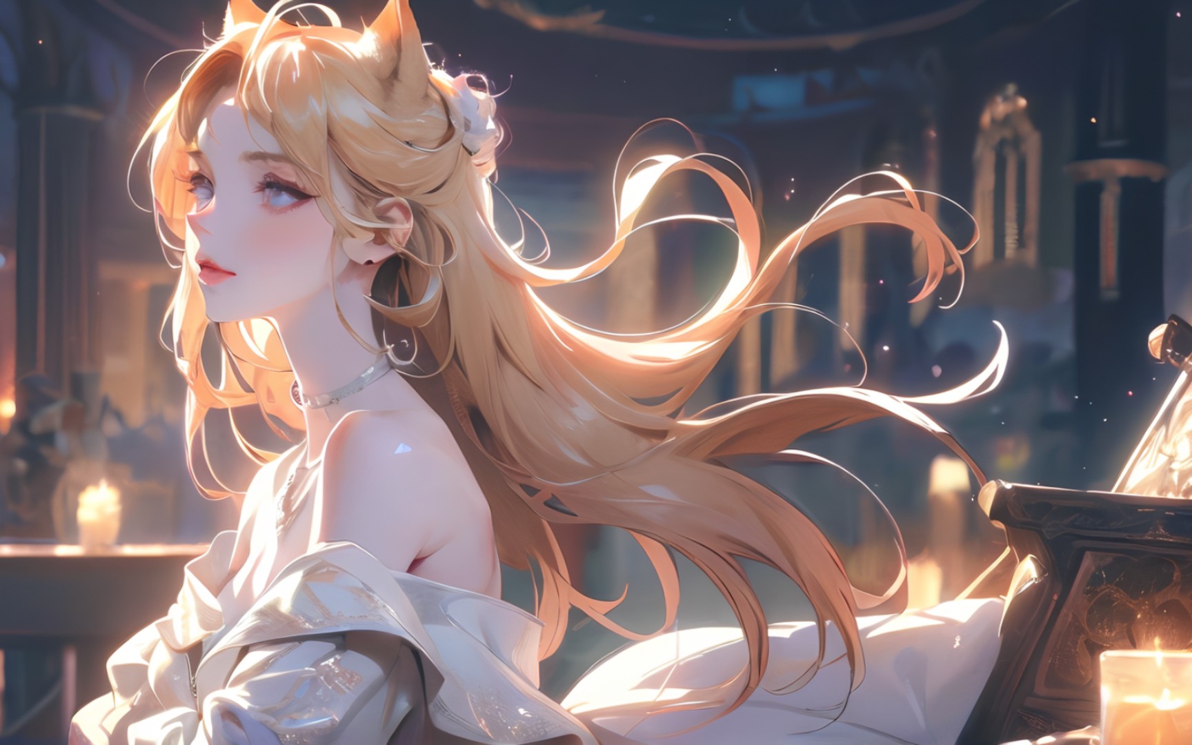 ai绘画 动漫头像壁纸分享 雾里看花