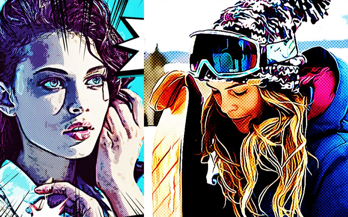 ps制作波普漫画风格效果动作教程