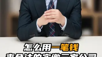一笔钱如何实缴老板自己的三家公司