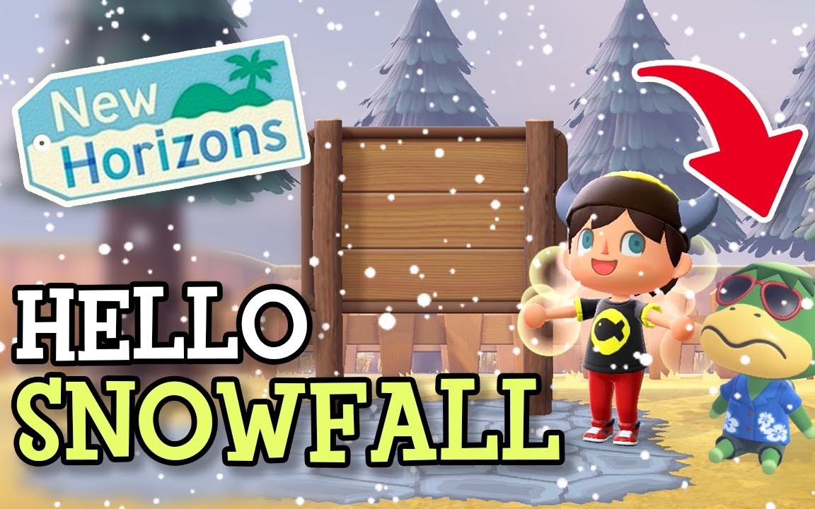 动森2021年冬季初雪更新细节英语生肉firstsnowfall20updatedetails