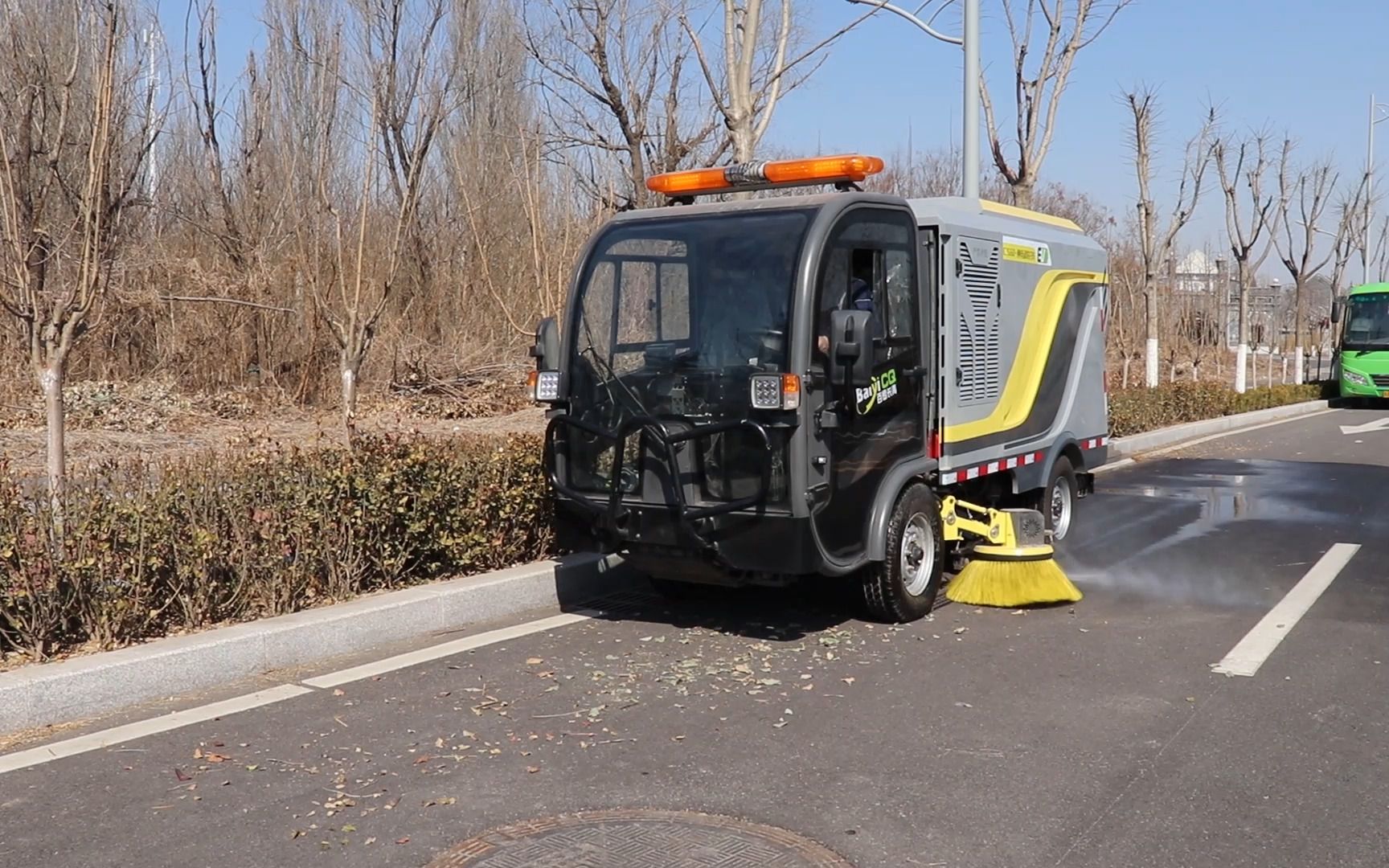 道路洗扫车电动人行道洗扫车哔哩哔哩bilibili