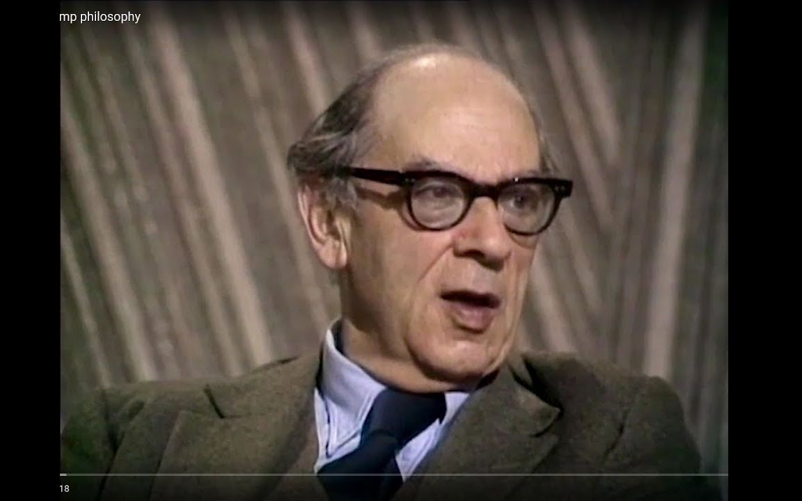 [图]以赛亚·柏林访谈《哲学为什么重要》 1976（Isaiah Berlin interview on Why Philosophy Matters）