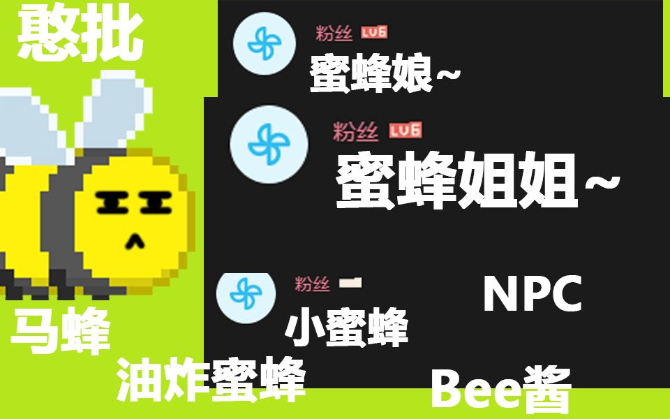 小 蜜 蜂 ~  论你们到底能给我起多少名哔哩哔哩bilibili