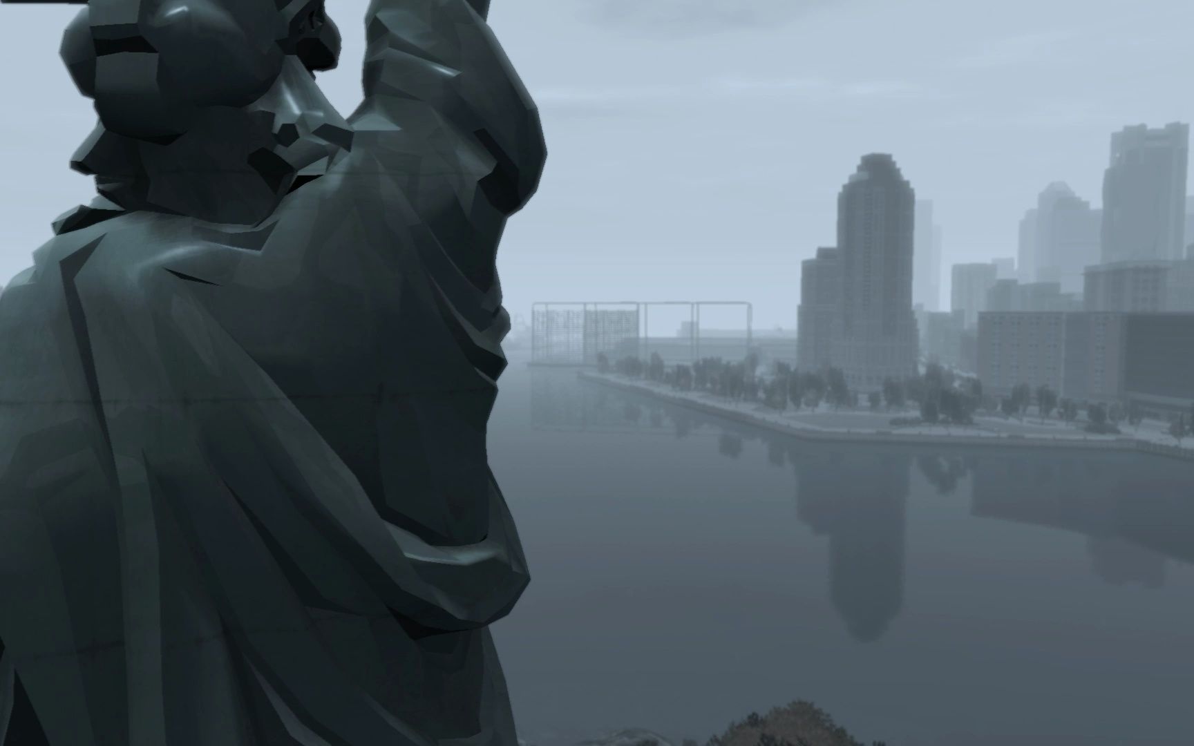 gta4开局与尾声自由女神像