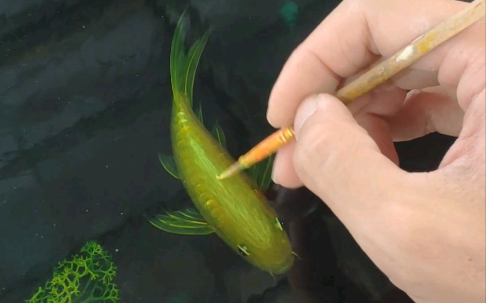 仿真立體畫錦鯉魚,樹脂藝術