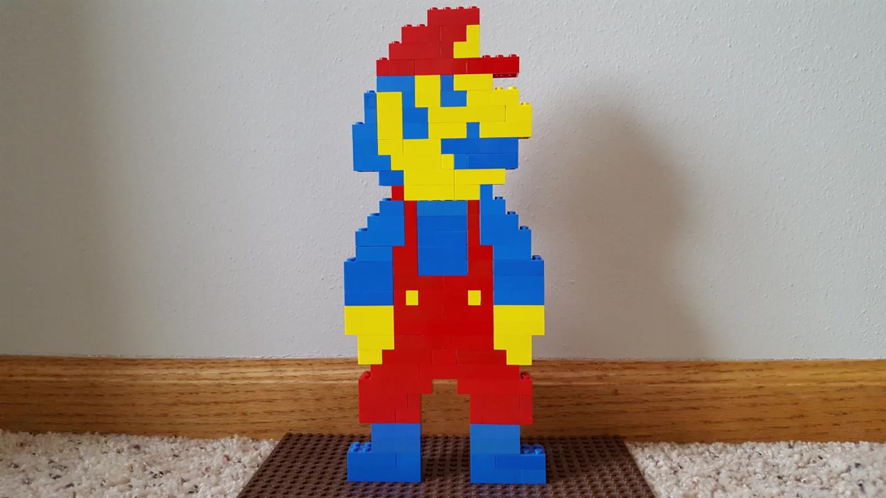 【砌砖小哥】乐高moc教程(包教包会)- 怀念经典儿时的超级马里奥mario