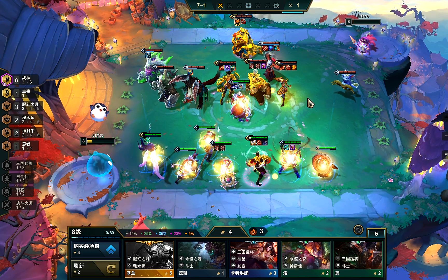 [云顶之弈s4.5] 6战神还是猛啊 瞎玩都能吃分