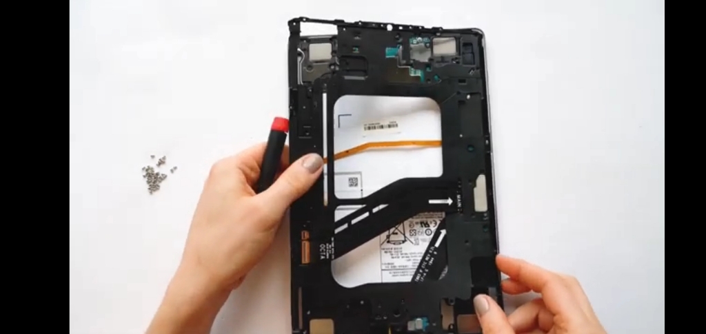 三星tabs6,拆机视频,廉价的感觉,真的一般般了