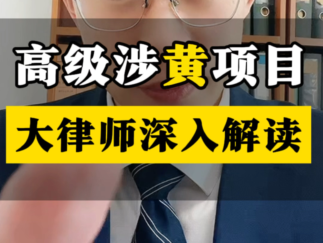 高级涉黄项目大律师深入解读#干货分享 #刑事辩护 #鞍山刑事律师哔哩哔哩bilibili