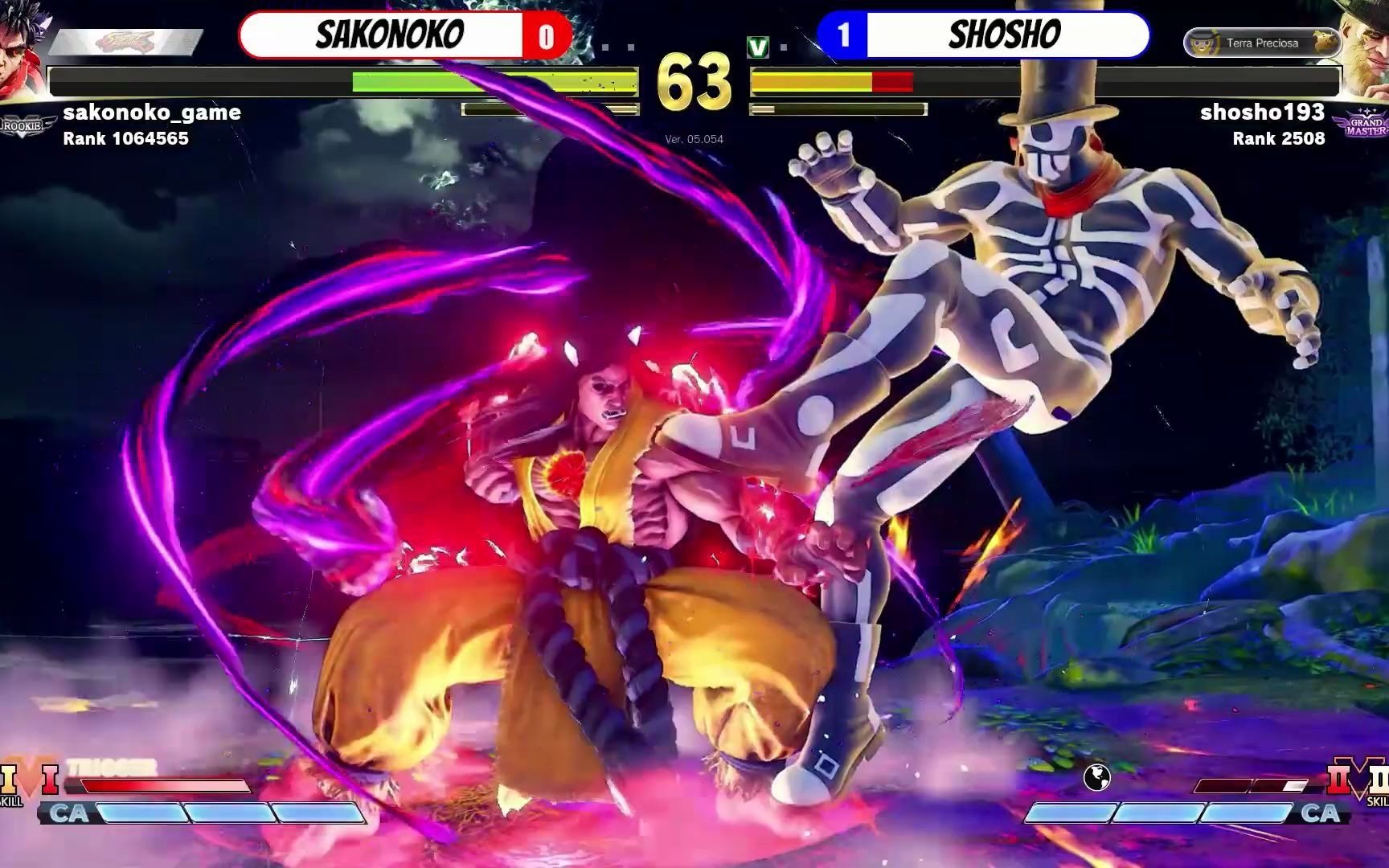 【街霸5】sako (小龙人) vs shosho (极)_哔哩哔哩 (゜-゜)つロ 干杯