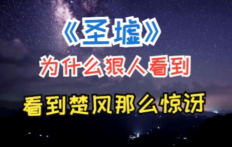 《圣墟》楚风到底是谁,为什么狠人看到楚风那么惊讶哔哩哔哩bilibili