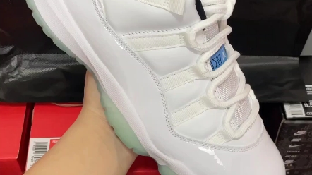 发货实拍  air jordan aj11 low 传奇蓝