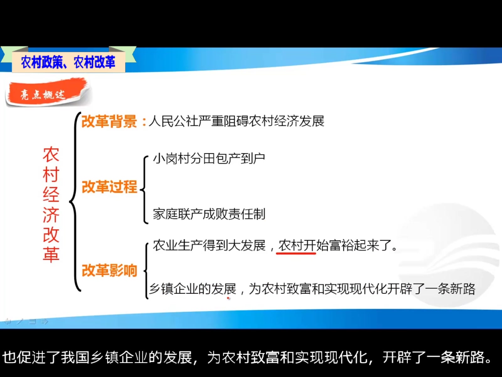 [图]微课（2.5）农村政策、农村改革