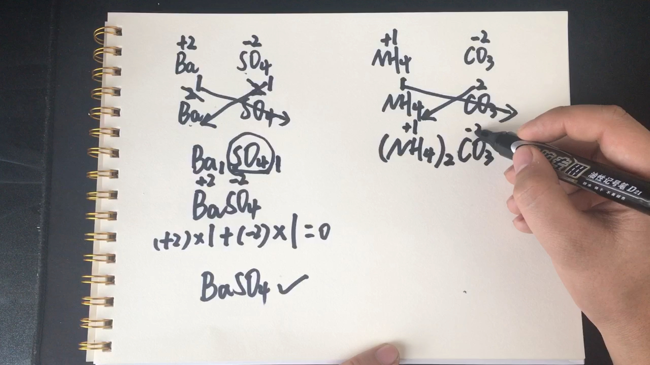 十字交叉法书写化学式哔哩哔哩bilibili