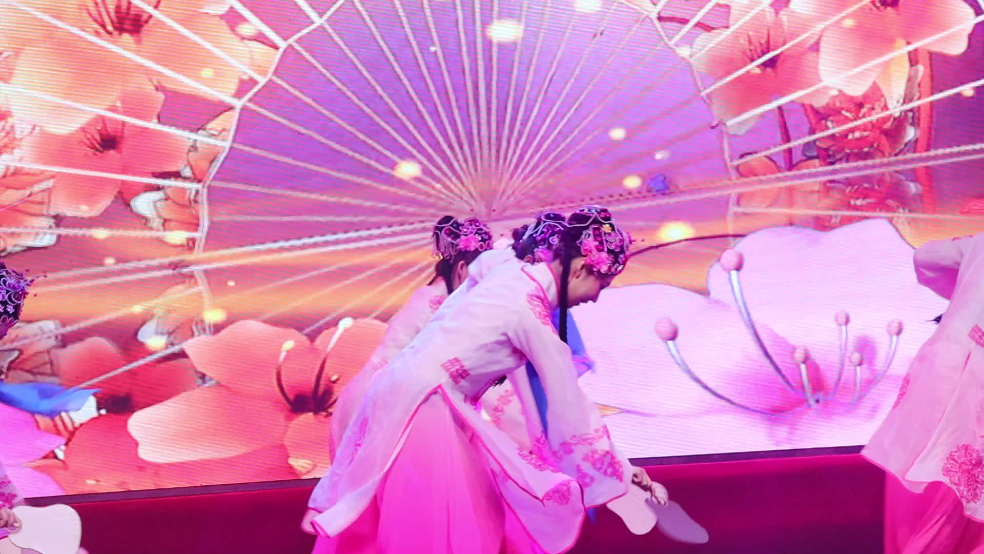 2019武汉高校艺术节湖北大学舞蹈百蝶香扇