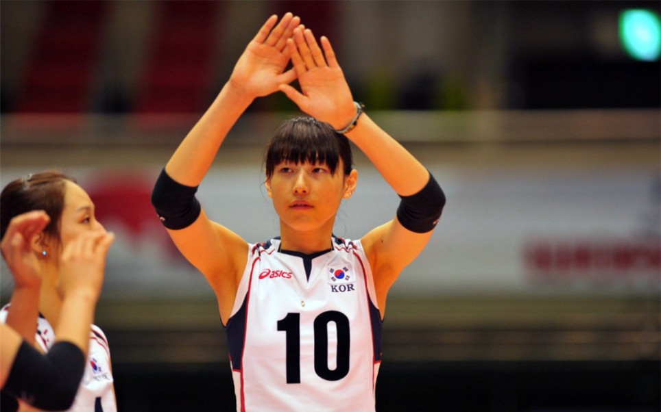 世界女排前第一主攻,韩国女排头号球星金延璟(金软景)【中】