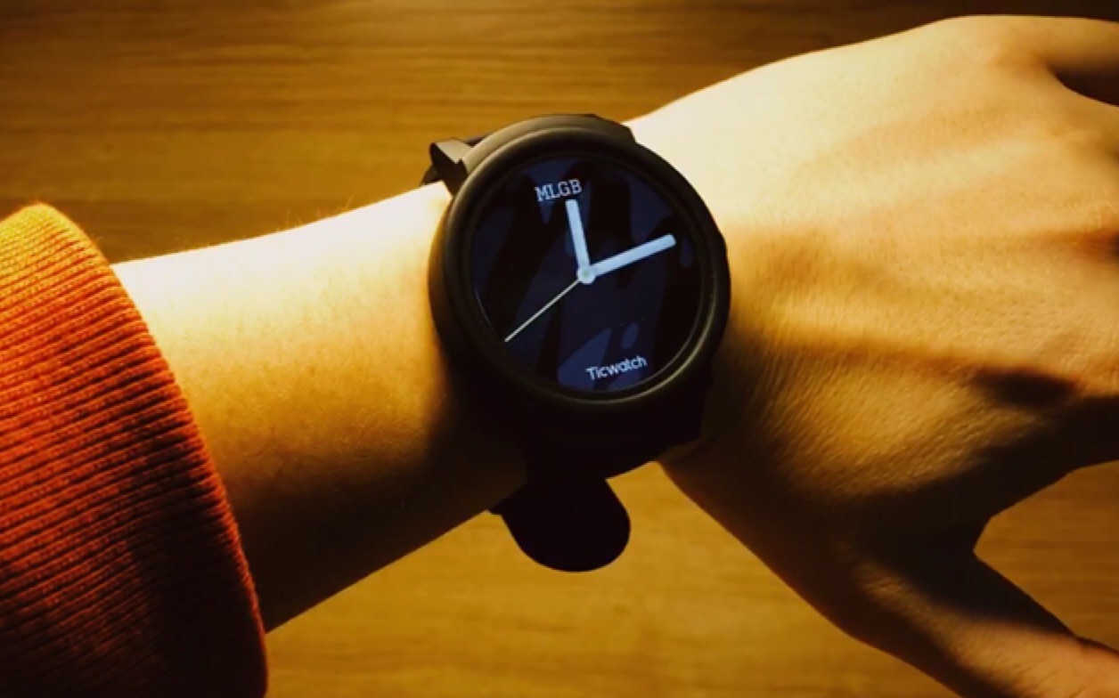 戴着ticwatch e 的一天