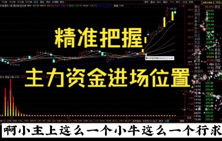 通达信主力资金进场位置精准把握,附条件筛选公式指标源码,紧跟主力拉升的上升阶段,快速翻倍哔哩哔哩bilibili