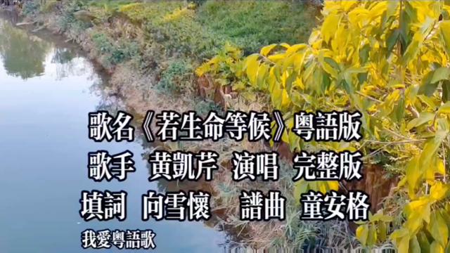 经典粤语老歌 #若生命等候 #黄凯芹 #演唱 #完整版