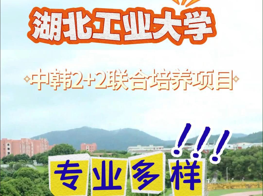 湖北工业大学推出中韩2+2留学项目,学费亲民年三万.哔哩哔哩bilibili