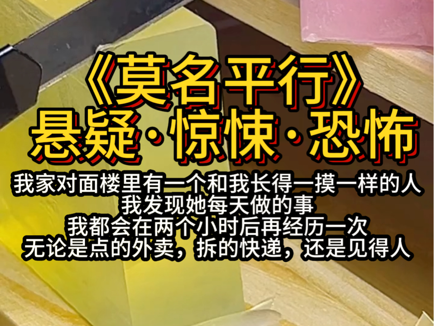 [图]书铭《莫名平行》悬疑·惊悚·恐怖（我家对面楼里有一个和我长得一模一样的人，我发现她每天做的事，我都会在两个小时后再经历一次，无论是点的外卖，拆的快递，还是见的人