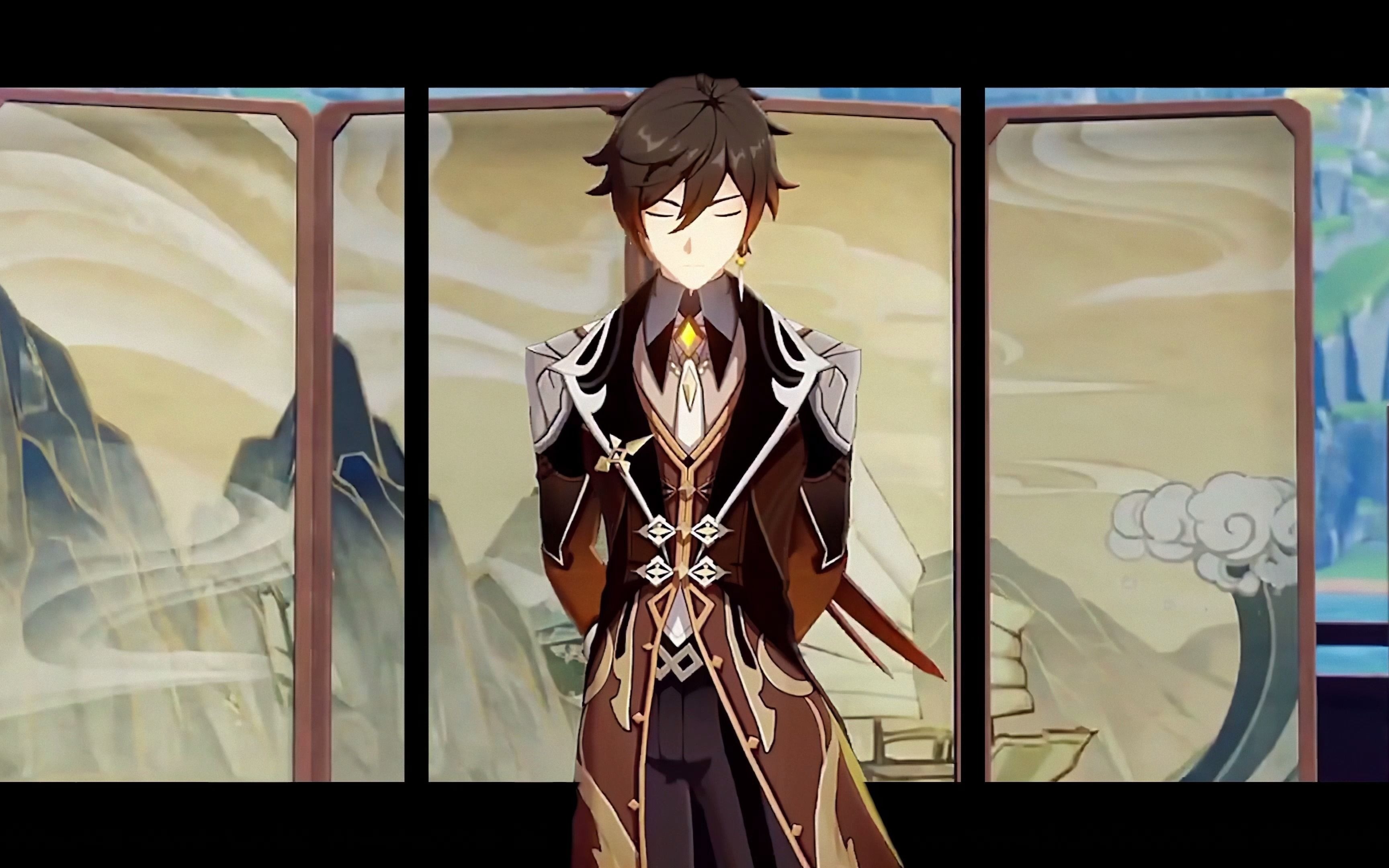 【裸眼3d】《原神》钟离 天动万象_120fps_2.00x_3840x2160_amq-13