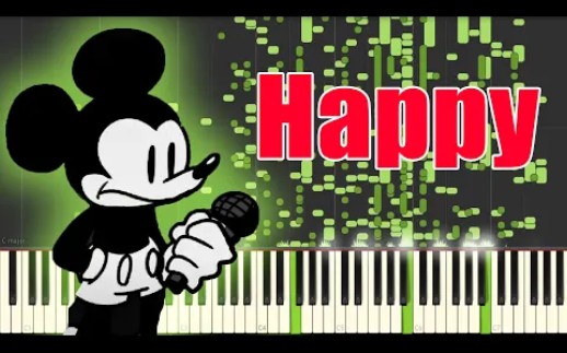 [图]Happy - FNF vs Suicide Mouse MIDI | Happy Piano sound