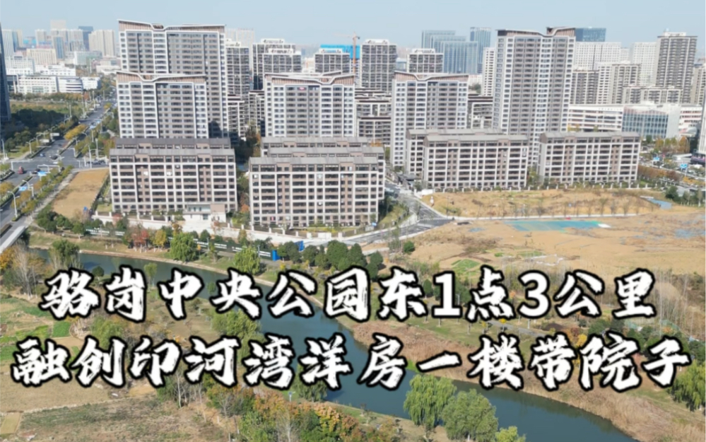 骆岗中央公园东1点3公里融创印河湾洋房一楼带院子212平519达不溜