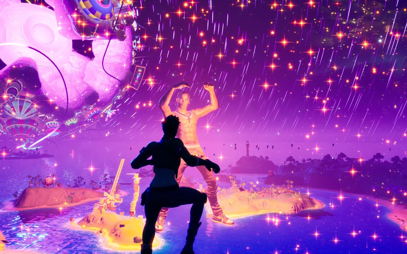 堡垒之夜&travis scott联动超沉浸式全息投影演唱会,感受一下视觉与