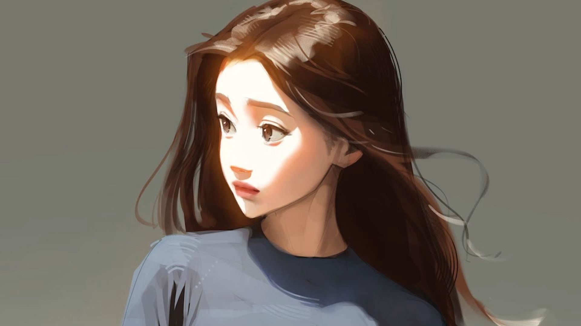 【Photoshop】过曝光线下的简化艺术｜强光研究完整过程视频 用极致的简化与对比讲故事 from SamDoesArts