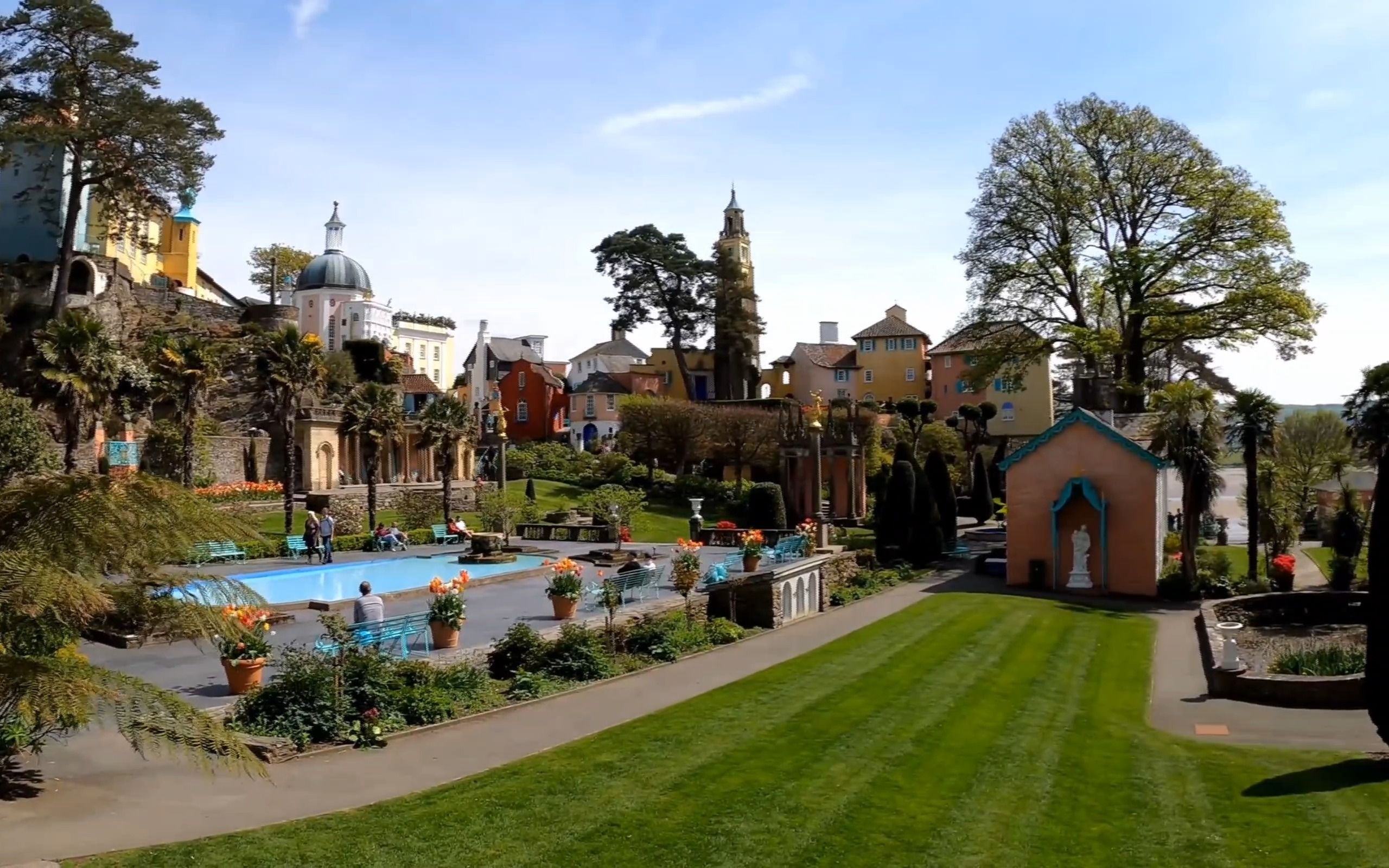 【4k】隐藏在威尔士的迷人意大利风格小镇‖波特梅里恩