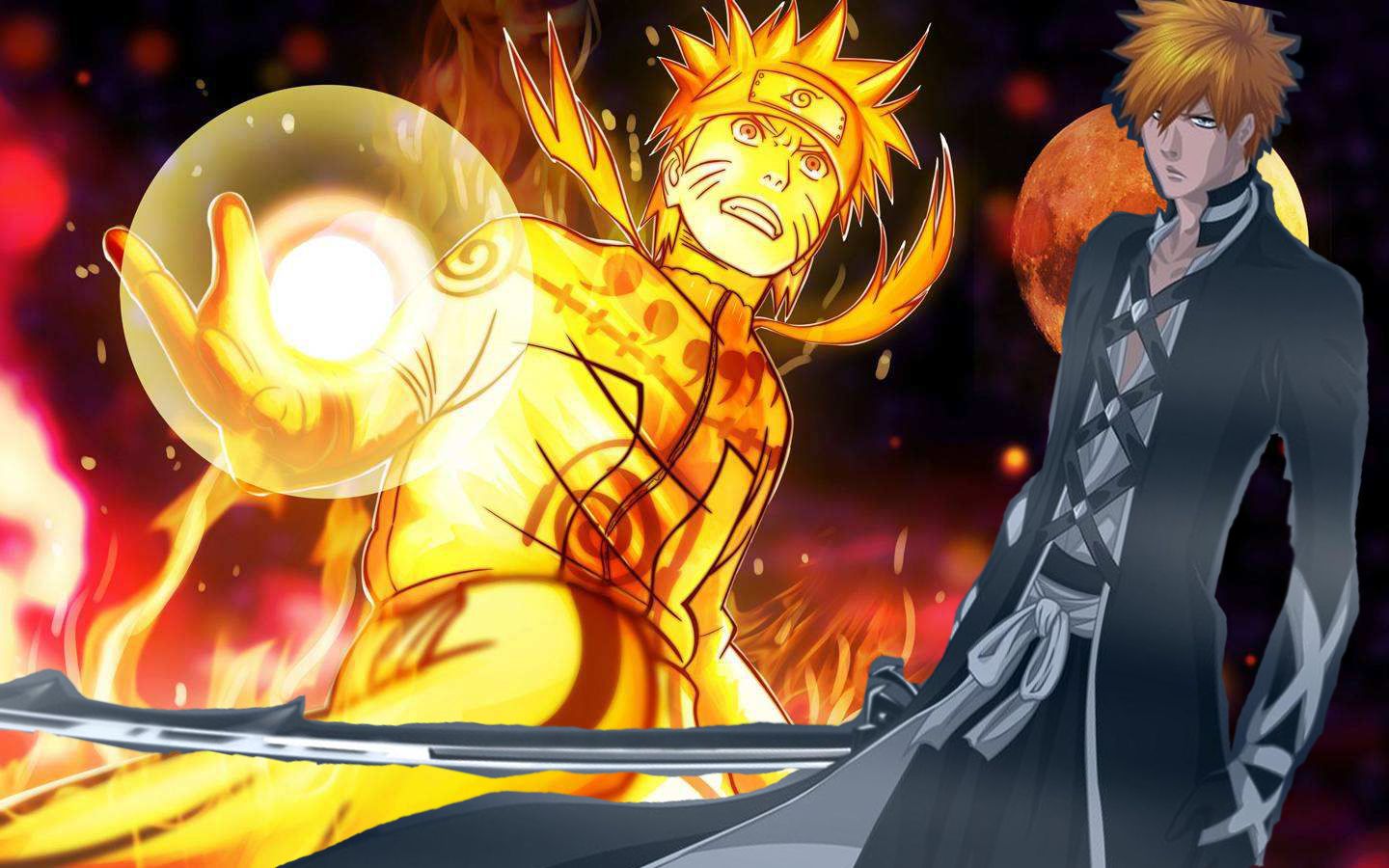 死神vs火影超帅连招踩点剪辑