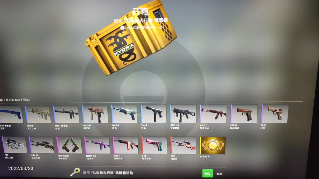 csgo开箱九头蛇箱子